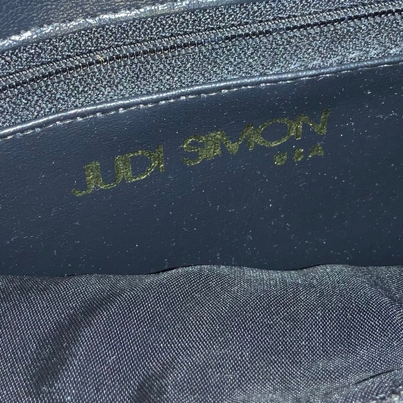 Vintage Judi Simon USA Leather & Suede Patchwork Handbag - Picture 4 of 16